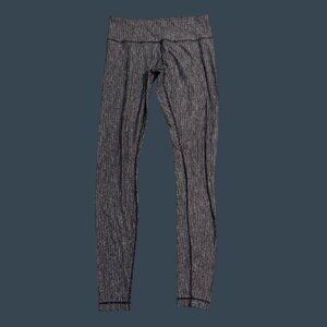 Lululemon Womens Gray High-Waisted Full-Length Leggings Size 8